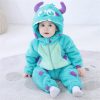 Baby Blue Purple Sully Kigurumi Costume Onesie With Plus Size